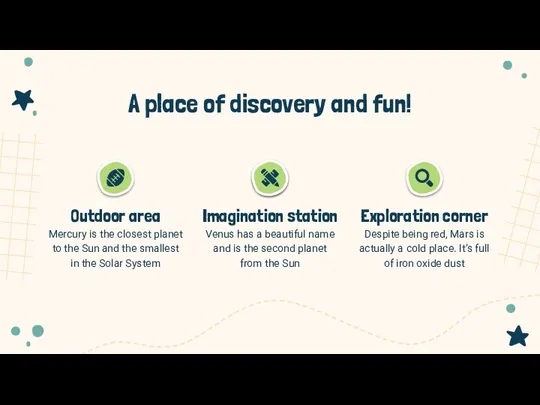 A place of discovery and fun! Mercury is the closest