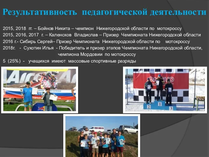 2015, 2018 гг. – Бойнов Никита – чемпион Нижегородской области