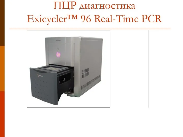 ПЦР диагностика Exicycler™ 96 Real-Time PCR
