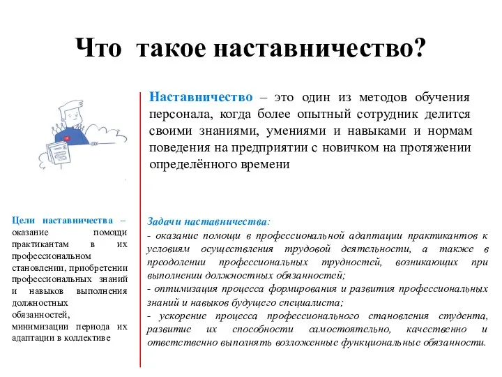 Что такое наставничество? Наставничество – это один из методов обучения