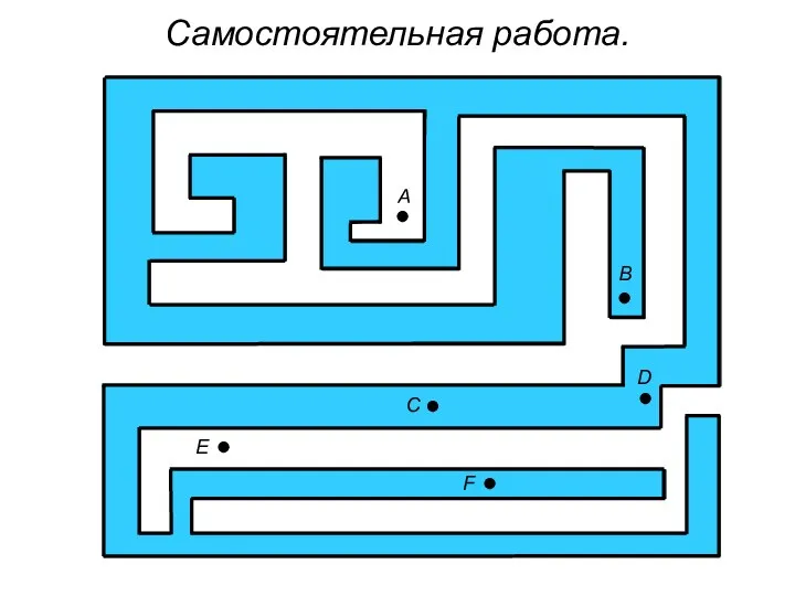 Самостоятельная работа. В С F Е D А