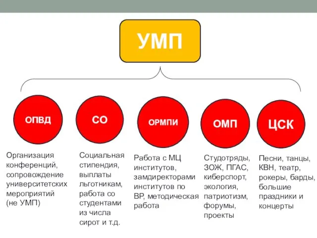 ЦСК ОПВД СО ОРМПИ ОМП Организация конференций, сопровождение университетских мероприятий