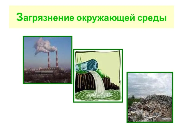 Загрязнение окружающей среды