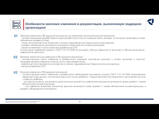 Особенности внесение изменения в документацию, выполненную подрядной организацией