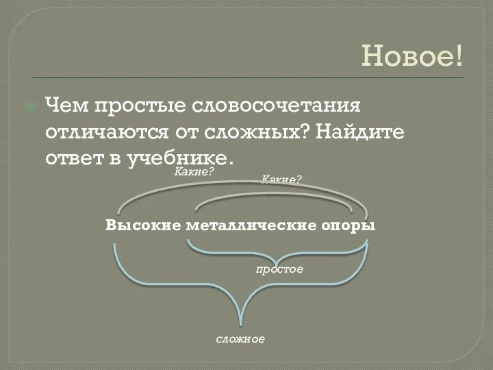 Новое! Чем простые словосочетания отличаются от сложных? Найдите ответ в