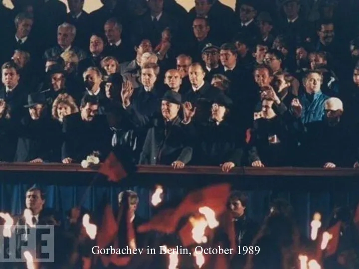 Gorbachev in Berlin, October 1989