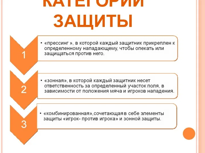 КАТЕГОРИИ ЗАЩИТЫ