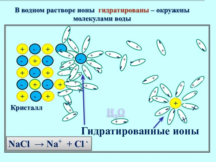 + + - - + + - - В водном