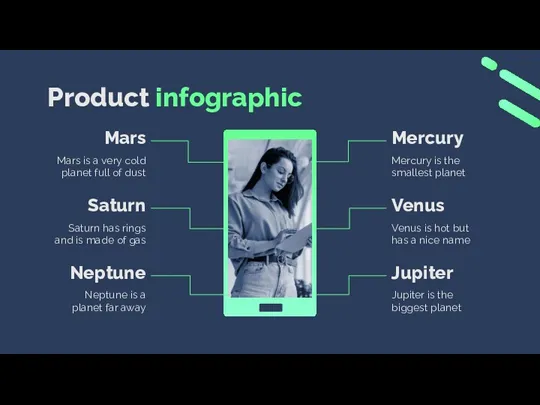 Product infographic Mars Saturn Neptune Mercury Venus Jupiter Mars is