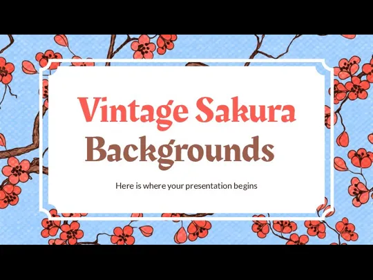 Vintage Sakura Backgrounds