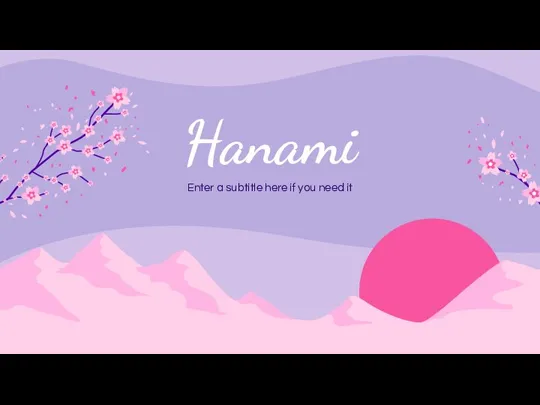 Hanami Enter a subtitle here if you need it