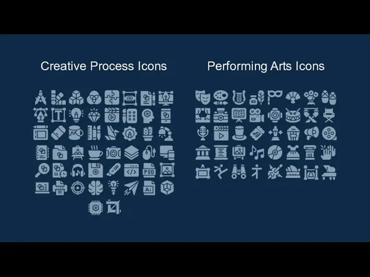 Creative Process Icons Performing Arts Icons