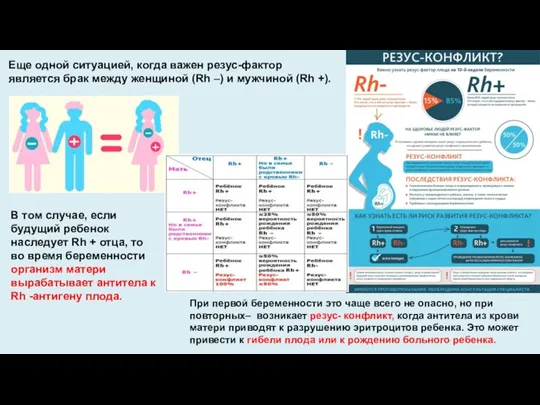 Еще одной ситуацией, когда важен резус-фактор является брак между женщиной