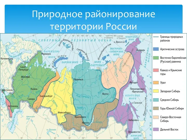 Природное районирование территории России