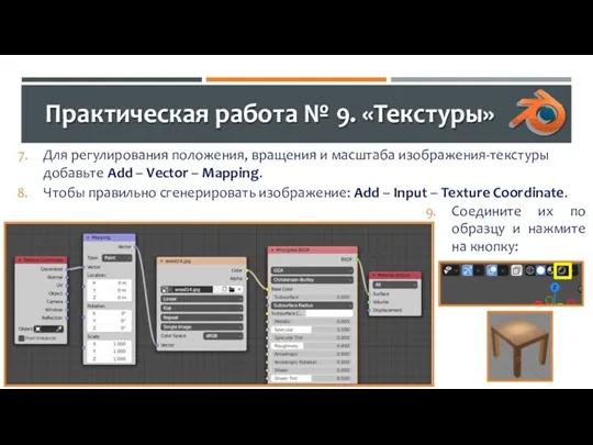 Практическая работа № 9. «Текстуры» Для регулирования положения, вращения и