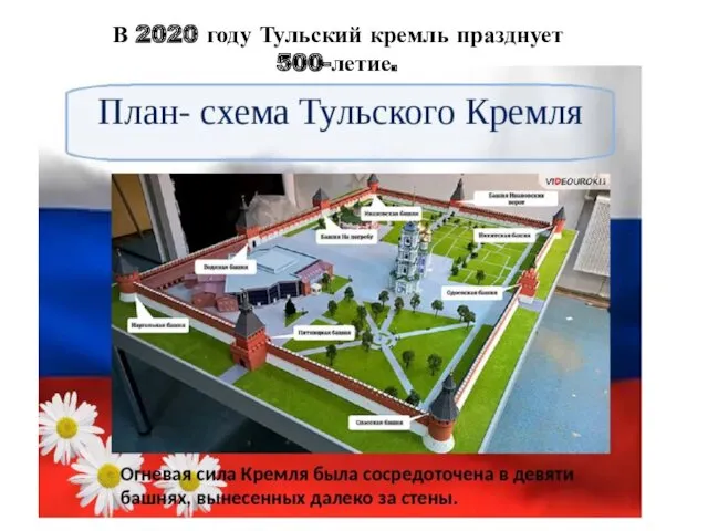В 2020 году Тульский кремль празднует 500-летие.