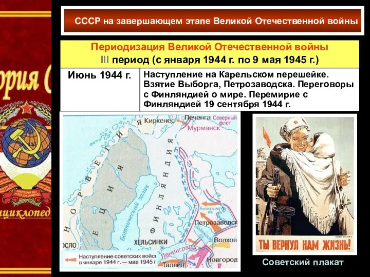 СССР на завершающем этапе Великой Отечественной войны Советский плакат