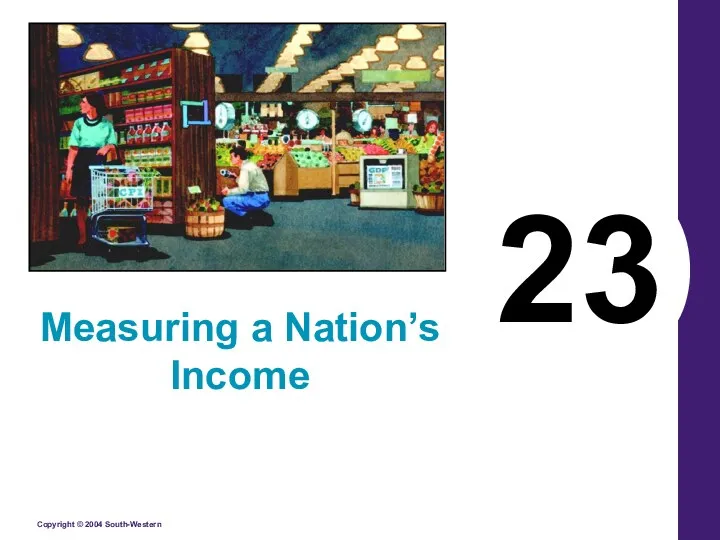 23 Measuring a Nation’s Income