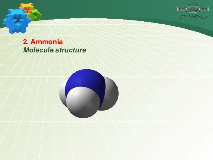 2. Ammonia Molecule structure