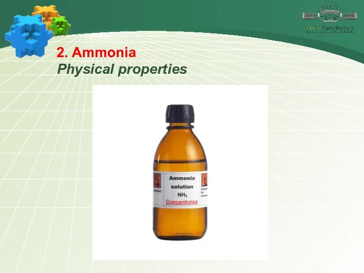 2. Ammonia Physical properties