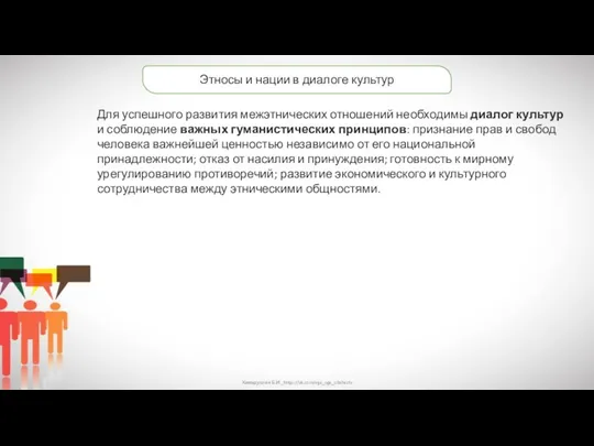 Хамидуллин Б.И._https://vk.com/ege_oge_obshestv Этносы и нации в диалоге культур Для успешного