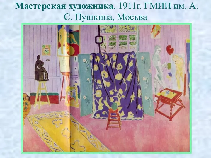 Мастерская художника. 1911г. ГМИИ им. А.С. Пушкина, Москва