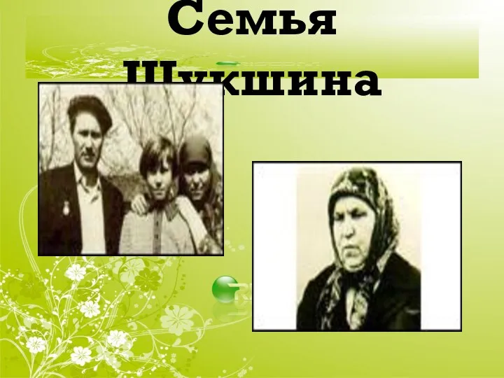 Семья Шукшина