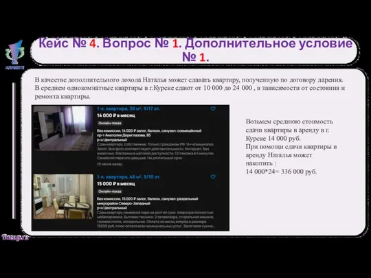 Кейс № 4. Вопрос № 1. Дополнительное условие № 1.