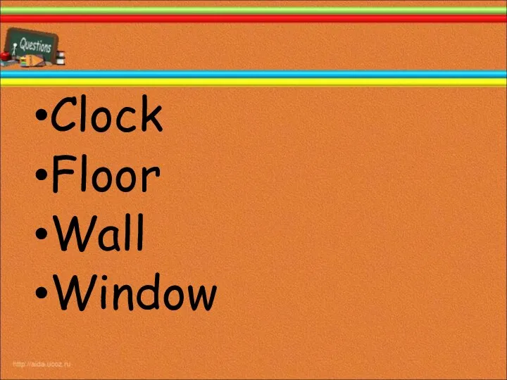 Clock Floor Wall Window