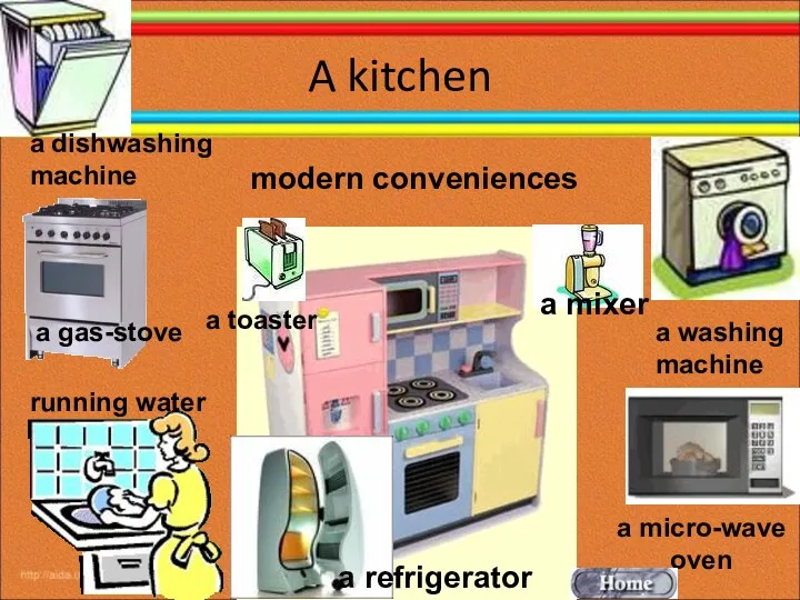 A kitchen a gas-stove a micro-wave oven running water modern