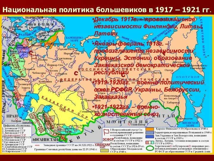Национальная политика большевиков в 1917 – 1921 гг. Декабрь 1917г.