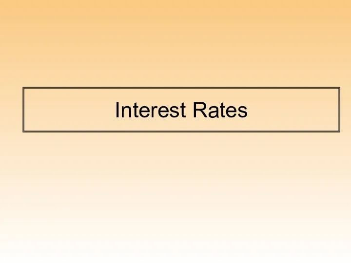 Interest Rates