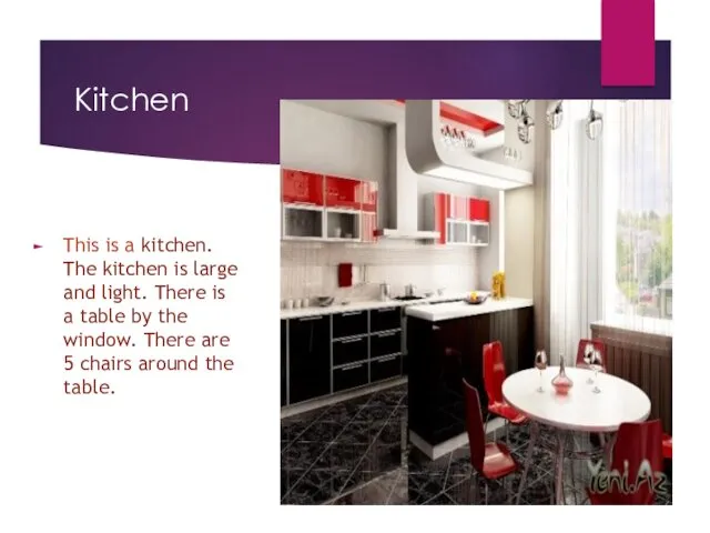 Kitchen This is a kitchen. The kitchen is large and