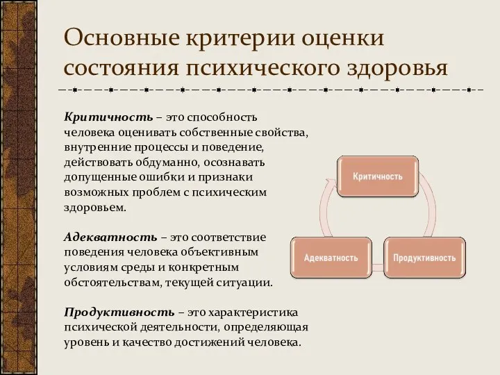 Критичность – это способность человека оценивать собственные свойства, внутренние процессы