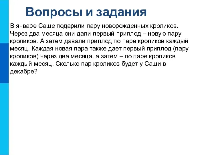 В январе Саше подарили пару новорожденных кроликов. Через два месяца