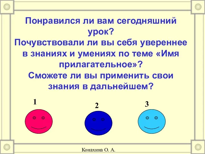 Понравился ли вам сегодняшний урок? Почувствовали ли вы себя увереннее