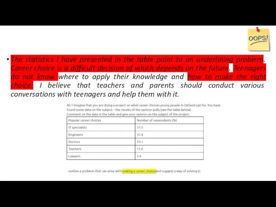 The statistics I have presented in the table point to