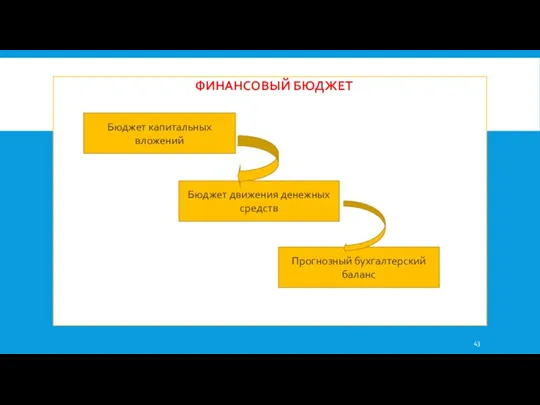 ФИНАНСОВЫЙ БЮДЖЕТ Бюджет капитальных вложений Бюджет движения денежных средств Прогнозный бухгалтерский баланс