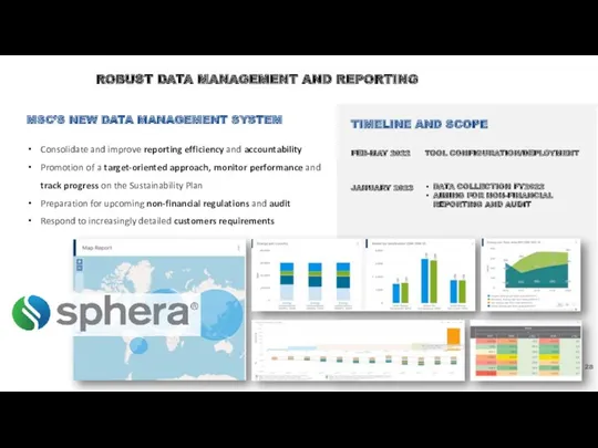 ROBUST DATA MANAGEMENT AND REPORTING MSC’S NEW DATA MANAGEMENT SYSTEM