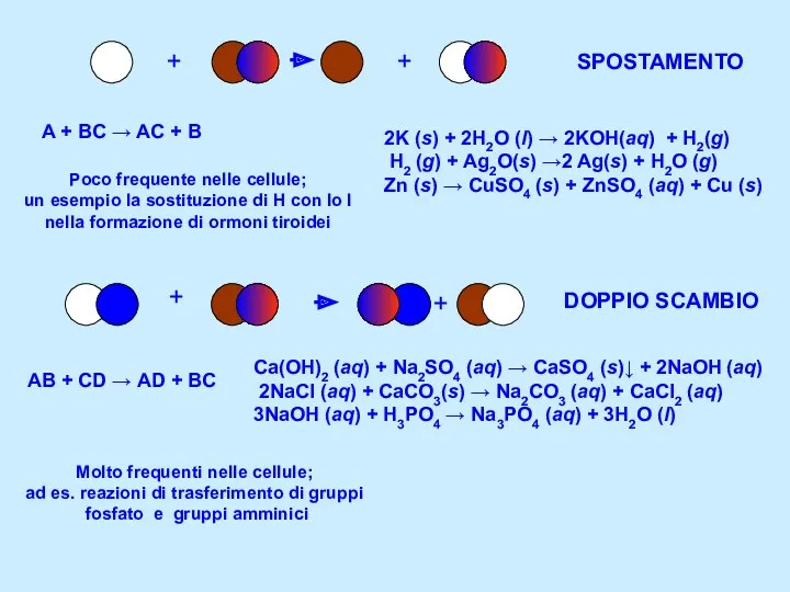 SPOSTAMENTO 2K (s) + 2H2O (l) → 2KOH(aq) + H2(g)