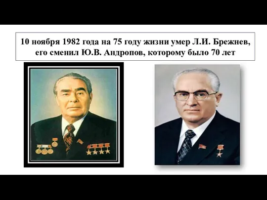 10 ноября 1982 года на 75 году жизни умер Л.И.