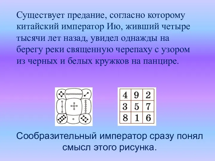 Сообразительный император сразу понял смысл этого рисунка. Существует предание, согласно