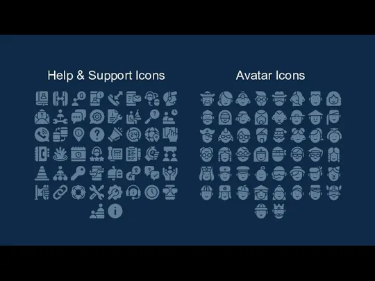 Help & Support Icons Avatar Icons