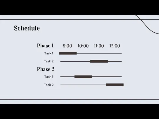 Schedule Task 1 Task 2 Phase 1 Task 1 Task