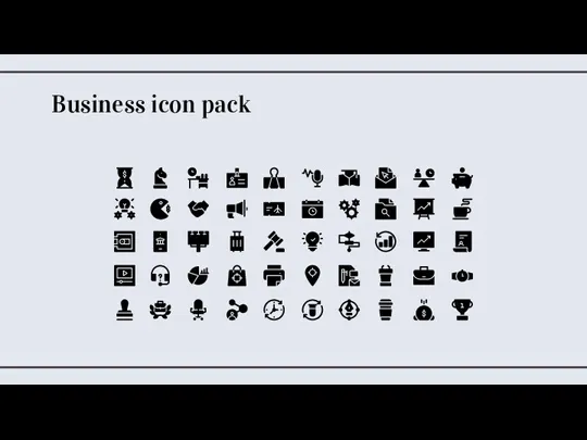 Business icon pack