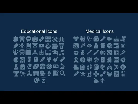 Educational Icons Medical Icons