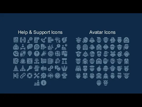 Help & Support Icons Avatar Icons