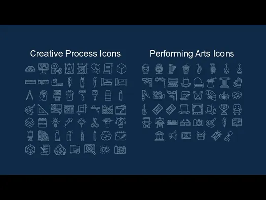 Creative Process Icons Performing Arts Icons