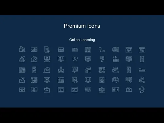 Online Learning Premium Icons