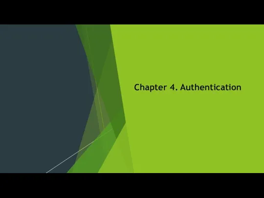 Chapter 4. Authentication
